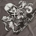 Englisc Arms charcoal Anglo-Saxon t-shirt with Senlak branding on the sleeve